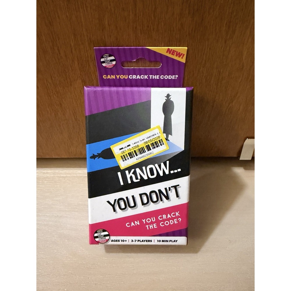 I Know You Don't Card Game Fast Family Party Game 3–7 Players 10+ Card Game NIB